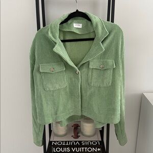 Storia Mint Green Corduroy Jacket